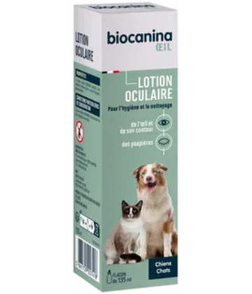 Biocanina Lotion Oculaire Chiens et Chats 135 ml