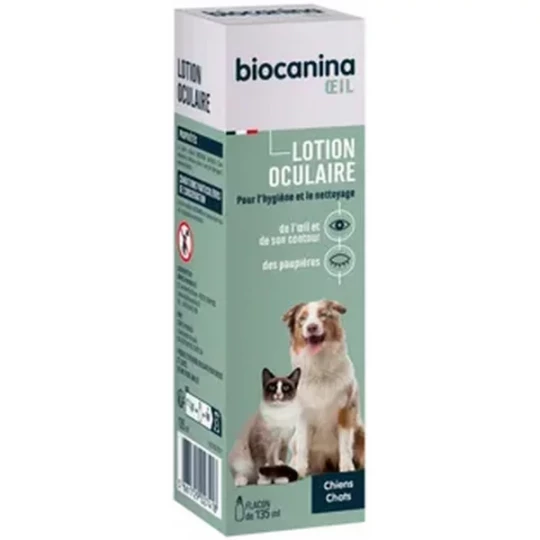 Biocanina Lotion Oculaire Chiens et Chats 135 ml