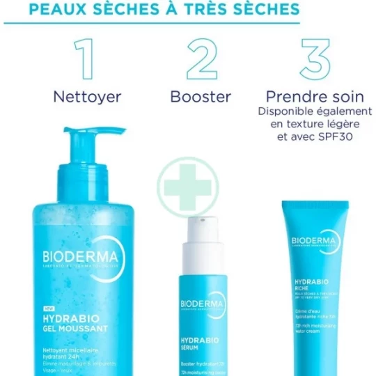 Bioderma Hydrabio Crème Hydratante d'Eau Riche 72h 40 ml - image 7