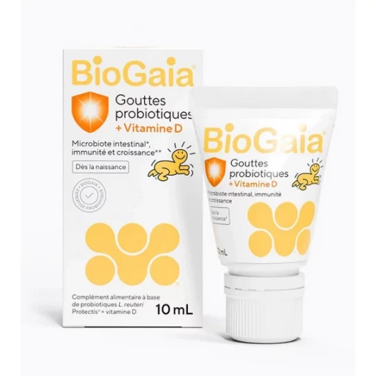 BioGaia Gouttes Probiotiques + Vitamine D 10 ml