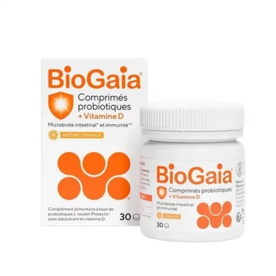 BioGaia Vitamine D Comprimés à Croquer Goût Orange x 30