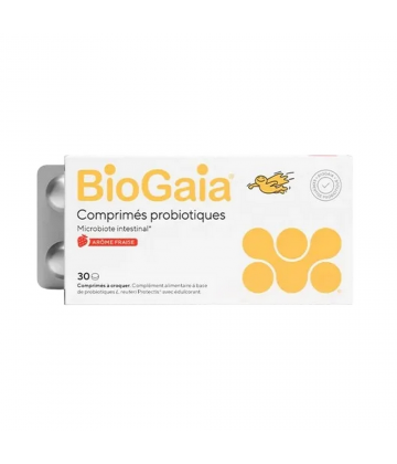 BioGaia Comprimés à Croquer Goût Fraise