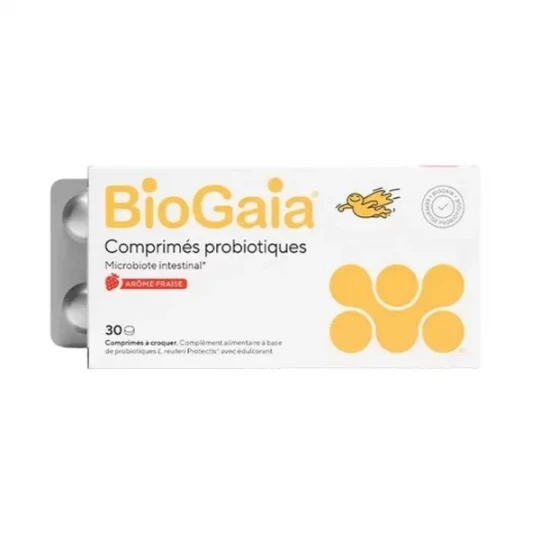 BioGaia Comprimés à Croquer Goût Fraise