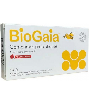 BioGaia Comprimés à Croquer Goût Fraise