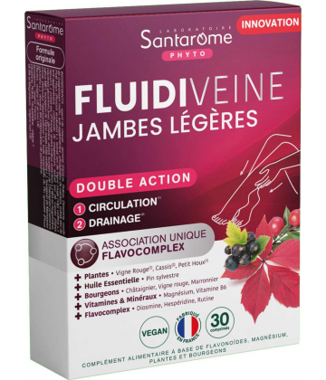 Santarome Fluidiveine Jambes Légères Comprimés x 30