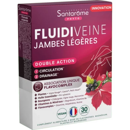 Santarome Fluidiveine Jambes Légères Comprimés x 30