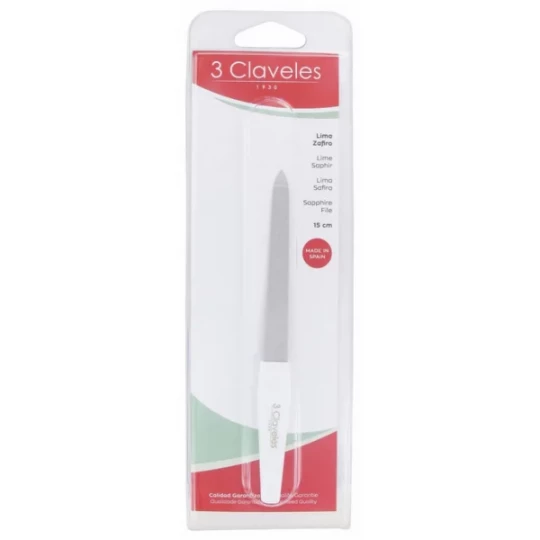 3 Claveles Lime à Ongles Saphir 15 cm