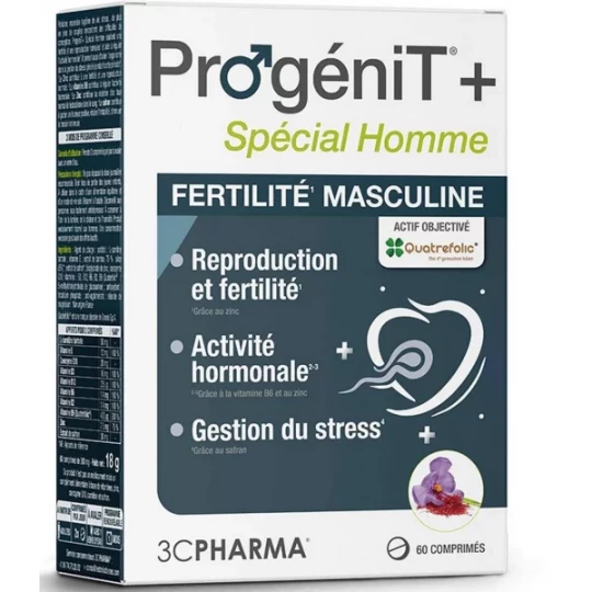 3C Pharma ProgéniT+ Comprimés x 60 Homme + Comprimés x 60 Femme