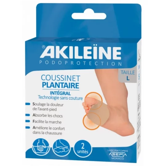 Akileïne Podoprotection Coussinet Plantaire Intégral Taille L Paire