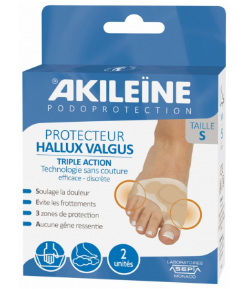 Akileïne Podoprotection Protecteur Hallux Valgus Triple Action Taille S
