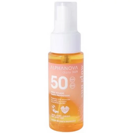 Alphanova Sun Glow Huile Solaire SPF50 50 ml