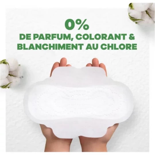 Always Cotton Protection Taille 2 Long Serviettes Hygiéniques x 9 - image 2