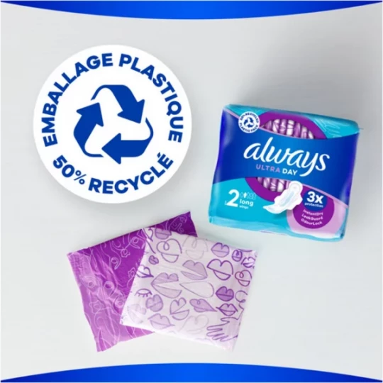 Always Ultra Day Taille 2 Serviettes Hygiéniques x 12 - image 2