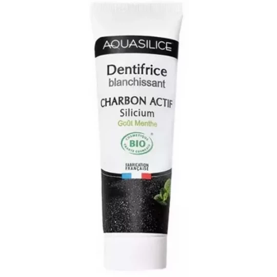 Aquasilice Dentifrice Blanchissant Charbon Bio 75 ml