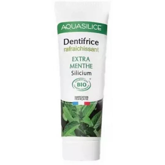 Aquasilice Dentifrice Rafraichissant Extra-Menthe Bio 75 ml