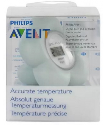 Avent Thermomètre Numérique Chambre et Bain - Couleur : Blanc