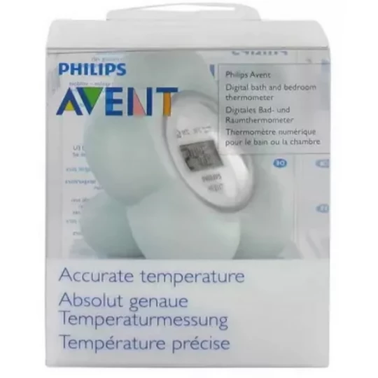 Avent Thermomètre Numérique Chambre et Bain - Couleur : Blanc