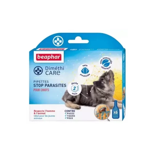 Beaphar Diméthicare Stop Parasites Chiots Pipettes x 6