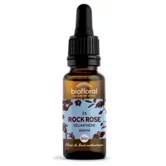 Biofloral Fleurs de Bach 26 Rock Rose Bio 20 ml