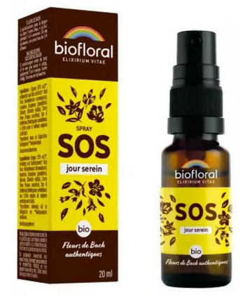 Biofloral Fleurs de Bach Spray SOS Jour Serein Bio 20 ml