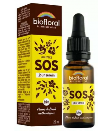 Biofloral Gouttes SOS Jour Serein Bio 20 ml