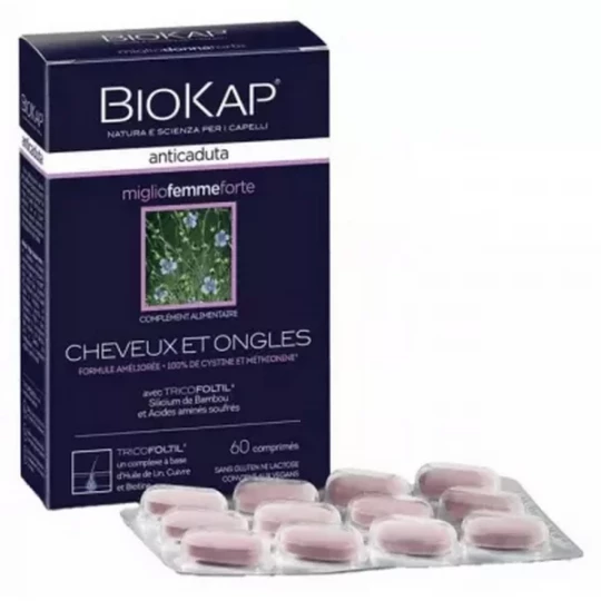 Biokap Anticaduta Cheveux et Ongles Femme Comprimés x 60