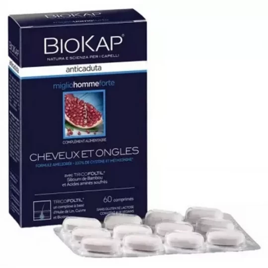 Biokap Anticaduta Cheveux et Ongles Homme Comprimés x 60