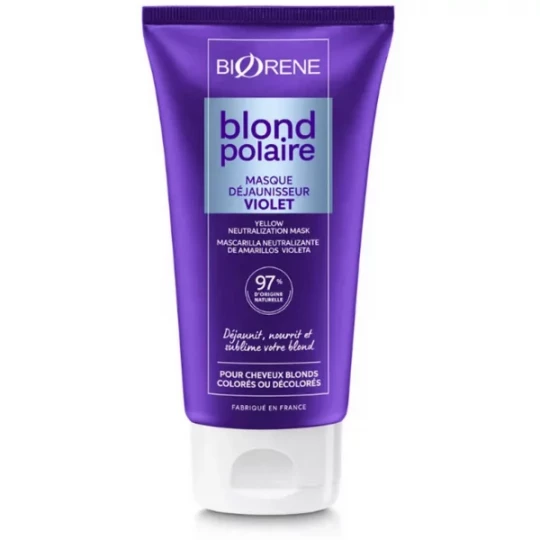 Biorène Blond Polaire Masque Déjaunisseur Violet 150 ml