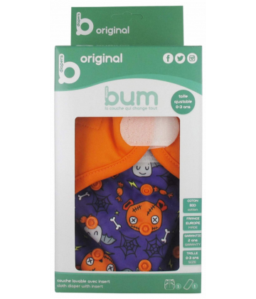Bum diapers Couche Lavable avec Insert de 0 à 3 ans - Modèle : Halloween