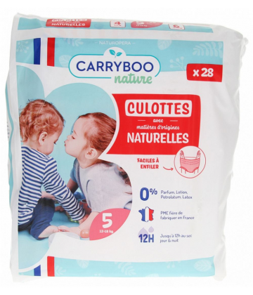 Carryboo Culottes Naturelles Culottes Taille 5 (12-18 kg) x 28