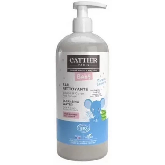 Cattier Baby Eau Nettoyante Bio 500 ml
