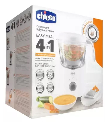 Chicco Easy Meal 4en1 Robot Cuiseur Vapeur Mixeur