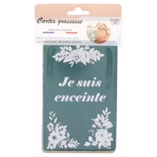 Color Pop Cartes Étapes Grossesse