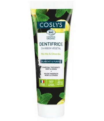 Coslys Dentifrice Charbon Végétal Bio 100 g