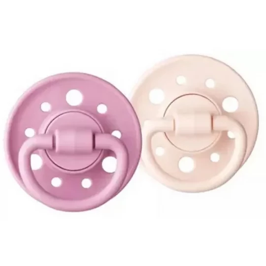 Dodie Gaïa 2 Sucettes Rondes 0-6 Mois - Couleur : Beige