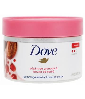 Dove Gommage Exfoliant Corps Modéré Pépins de Grenade et Beurre de Karité 298 g