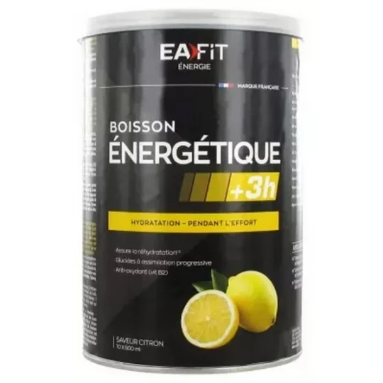 Eafit Énergie Boisson Énergétique +3h 500 g - Saveur : Citron