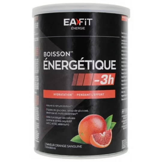 Eafit Énergie Boisson Énergétique -3h 500 g - Saveur : Orange Sanguine