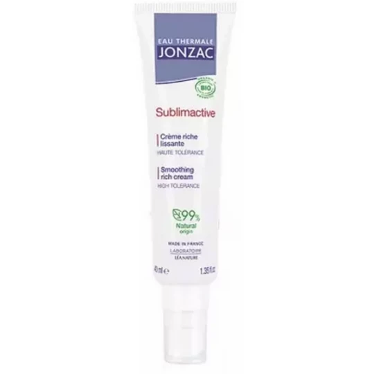 Eau Thermale Jonzac Sublimactive Crème Riche Lissante Bio 40 ml