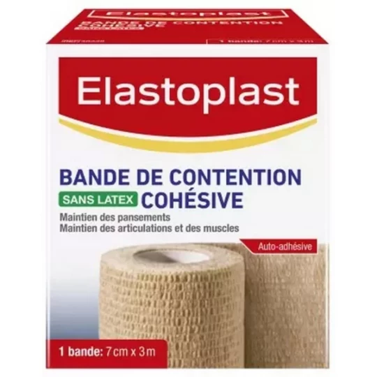 Elastoplast Bande de Contention Cohésive 7 cm x 3 m - Couleur : Chair