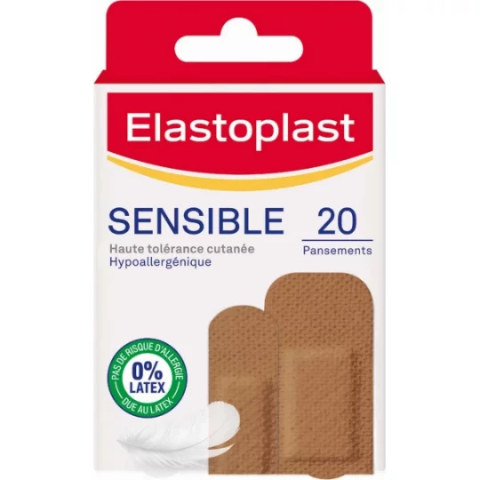 Elastoplast Pansements Sensibles Couleur Marron x 20 - image 2