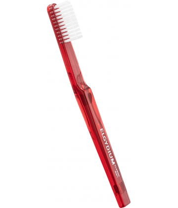Elgydium Classic Brosse à Dents Souple - Couleur : Rouge