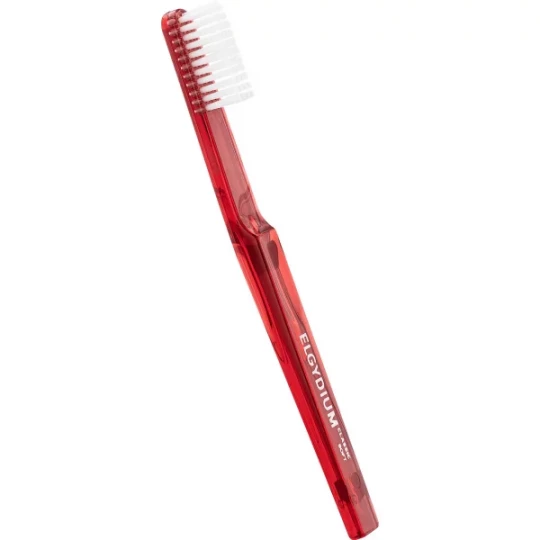 Elgydium Classic Brosse à Dents Souple - Couleur : Rouge