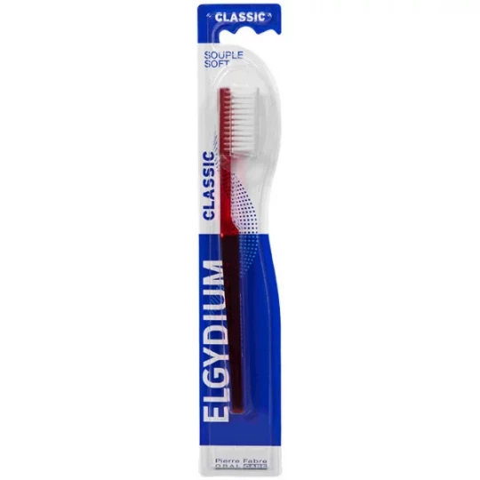 Elgydium Classic Brosse à Dents Souple - Couleur : Rouge - image 2