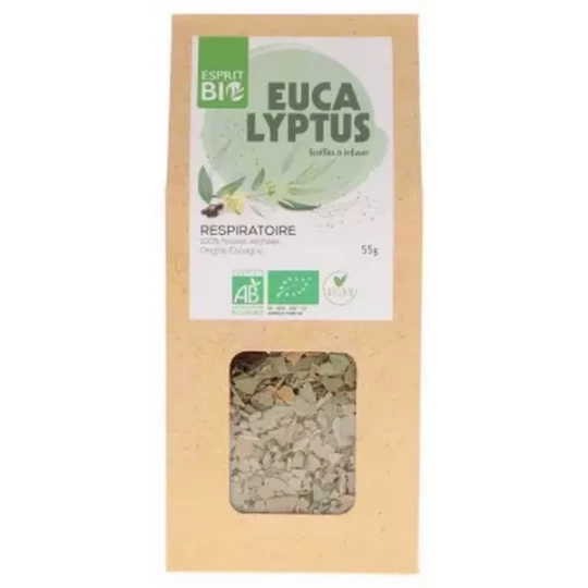 Esprit Bio Eucalyptus Feuilles à Infuser Respiratoire Bio 55 g