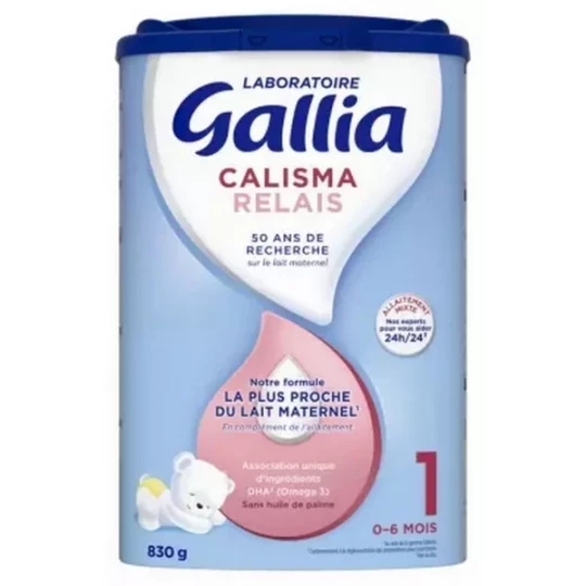 Gallia Calisma Relais 1er Âge 0-6 Mois 830 g