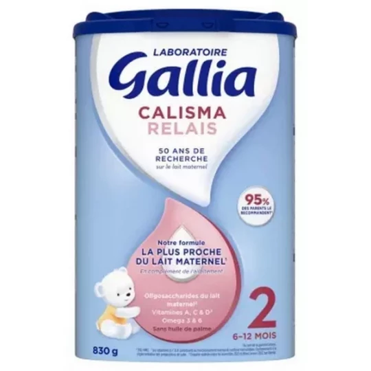 Gallia Calisma Relais 2ème Âge 6-12 Mois 830 g