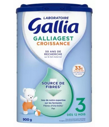 Gallia Galliagest Croissance 3ème Âge +12 Mois 900 g