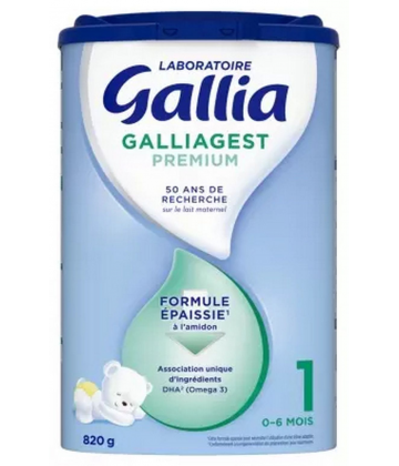 Gallia Galliagest Premium 1er Âge 0-6 Mois 820 g