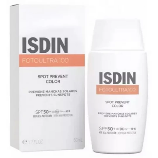 Isdin FotoUltra 100 Spot Prevent Color Prévention Taches Solaires SPF50+ 50 ml